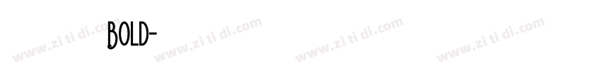 火山字型 青荷 试用版 Bold字体转换